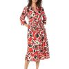 Clothing * | Nic+Zoe Dresses Petal Pop Dress Red Multi