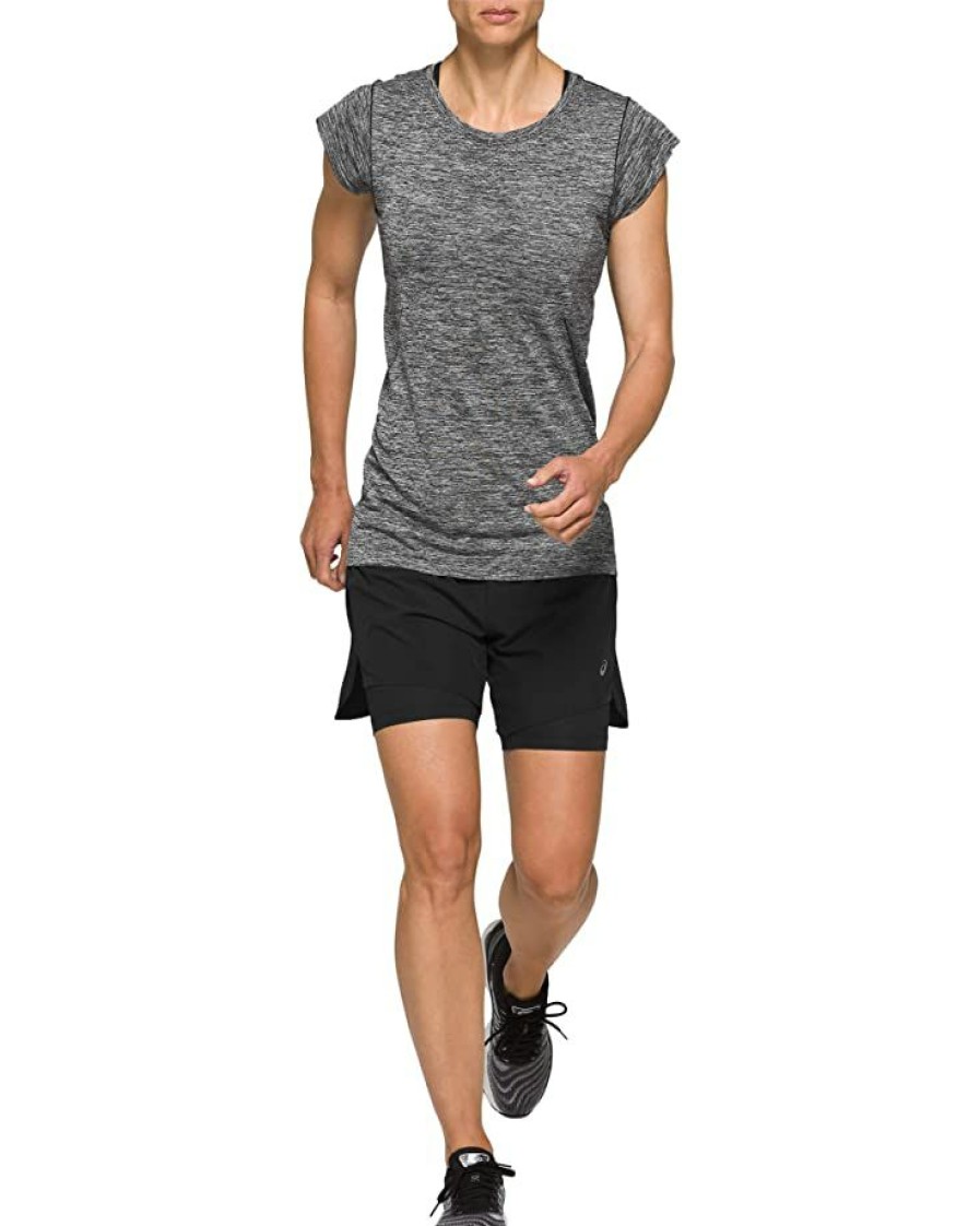 Clothing * | Asics Road 2-In-1 5.5 Shorts Performance Black