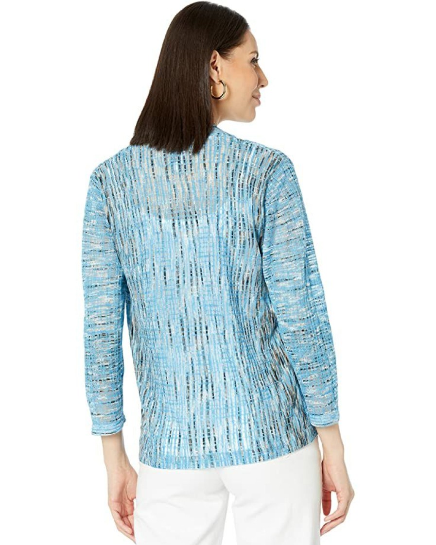 Clothing * | Nic+Zoe Sweaters Melody Cardigan Blue Multi