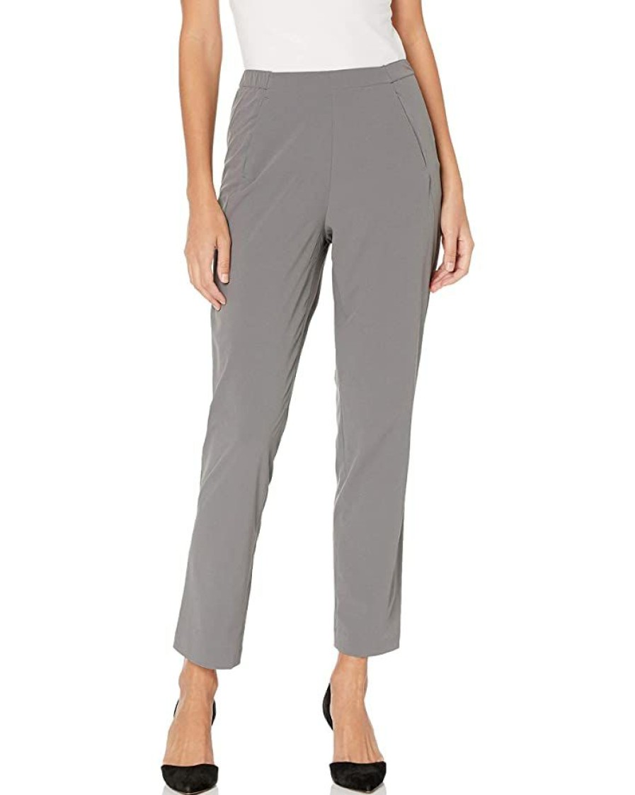 Clothing * | Pants Nic+Zoe Women'S Misses Tech Stretch Pant Tarnish