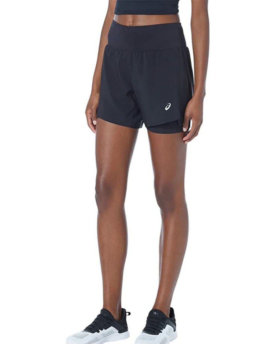 Clothing * | Asics Road 2-In-1 5.5 Shorts Performance Black