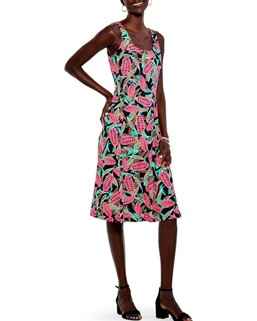 Clothing * | Nic+Zoe Dresses Colorful Canopy Dress Pink Multi