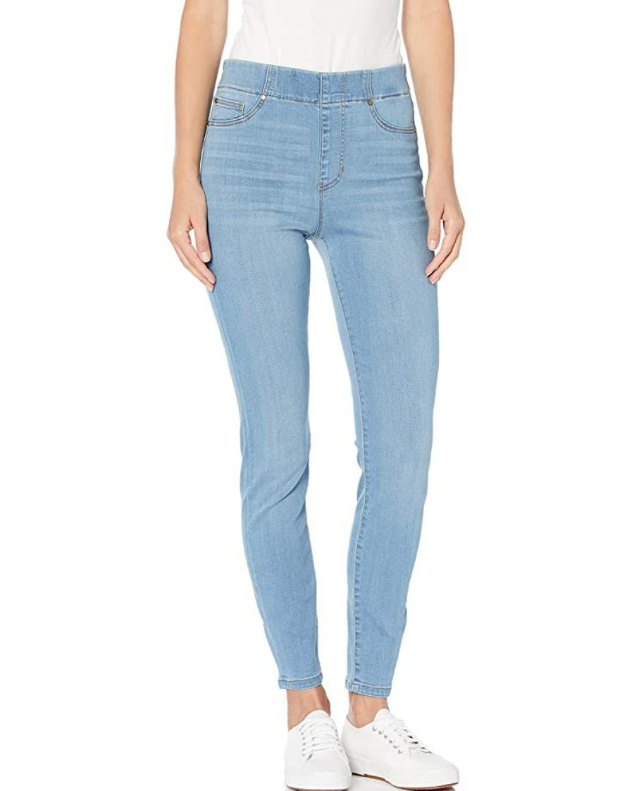 Clothing * | Jeans Nic+Zoe Women'S Misses Zoe Skinny Jean Blue Chill