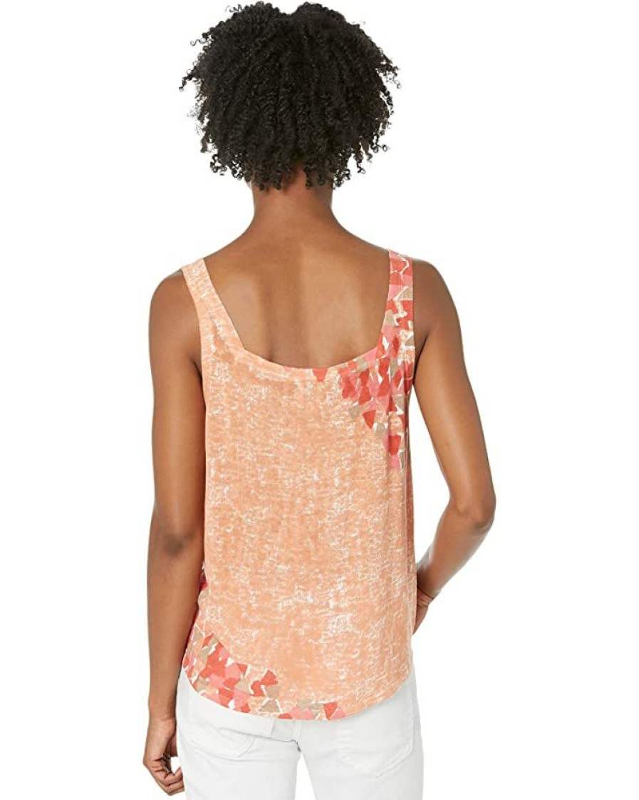 Clothing * | Nic+Zoe Sweaters Petite Sun Burst Tank Orange Multi