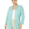 Clothing * | Nic+Zoe Sweaters Plus Size Go To Featherweight Cardigan Coast