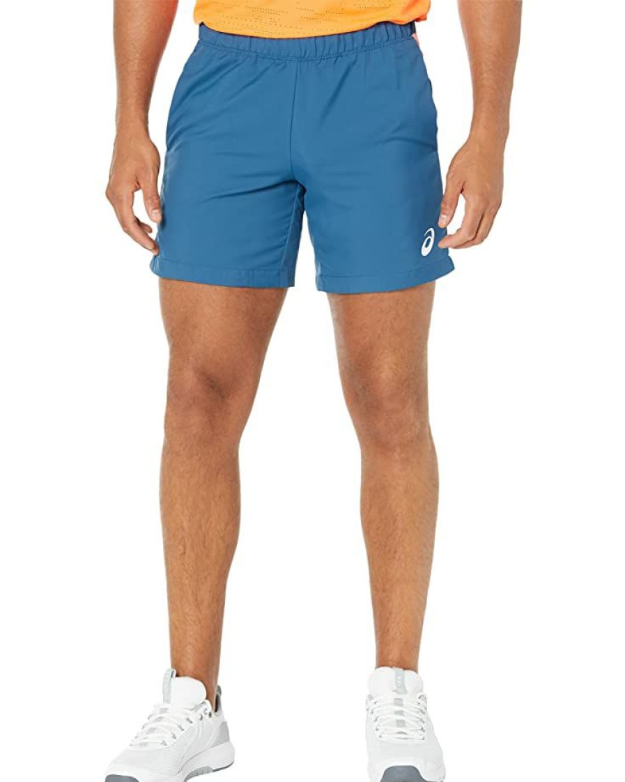 Clothing * | Asics Court Color-Block Shorts Light Indigo