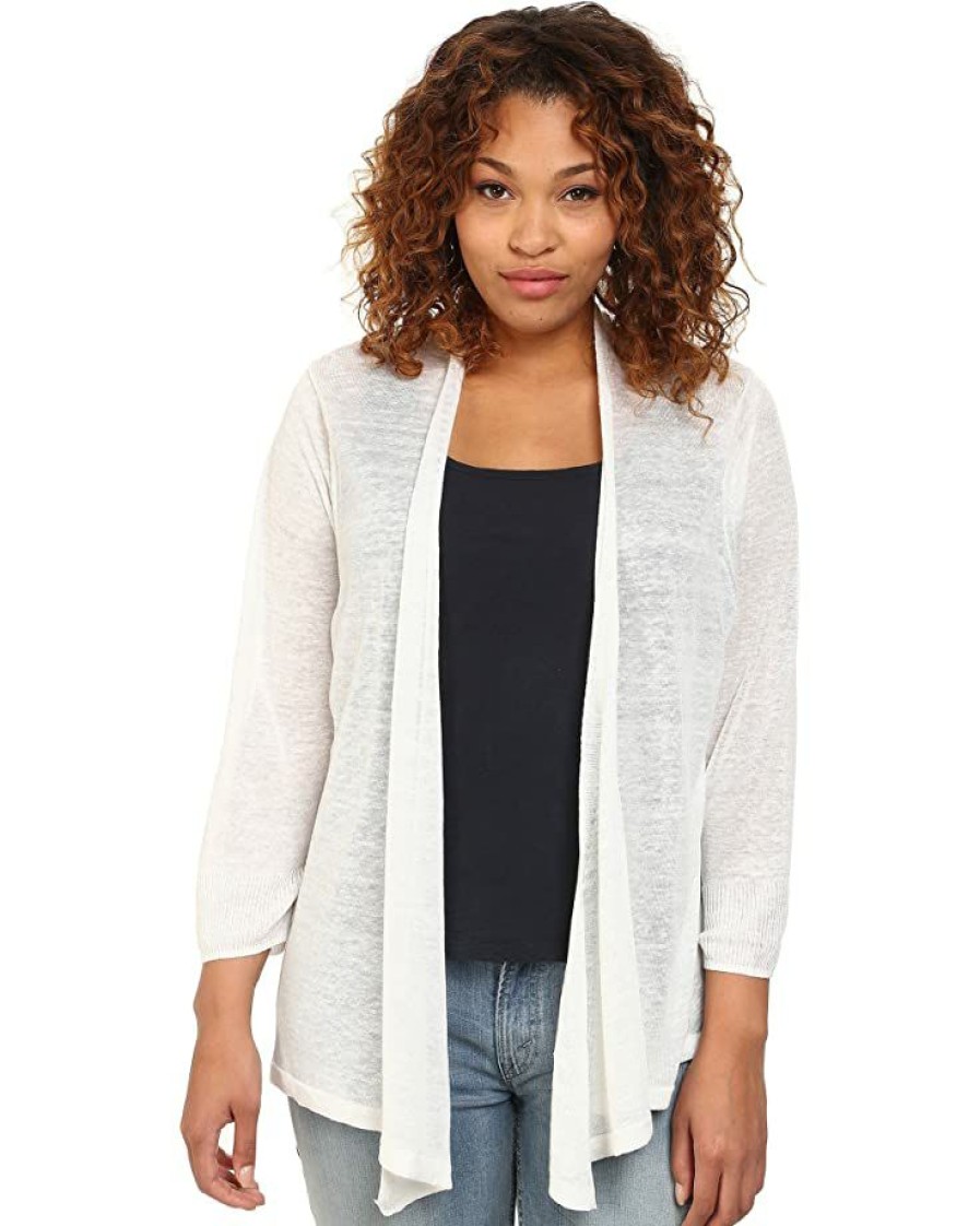 Clothing * | Nic+Zoe Sweaters Plus Size 4-Way Cardy Paper White