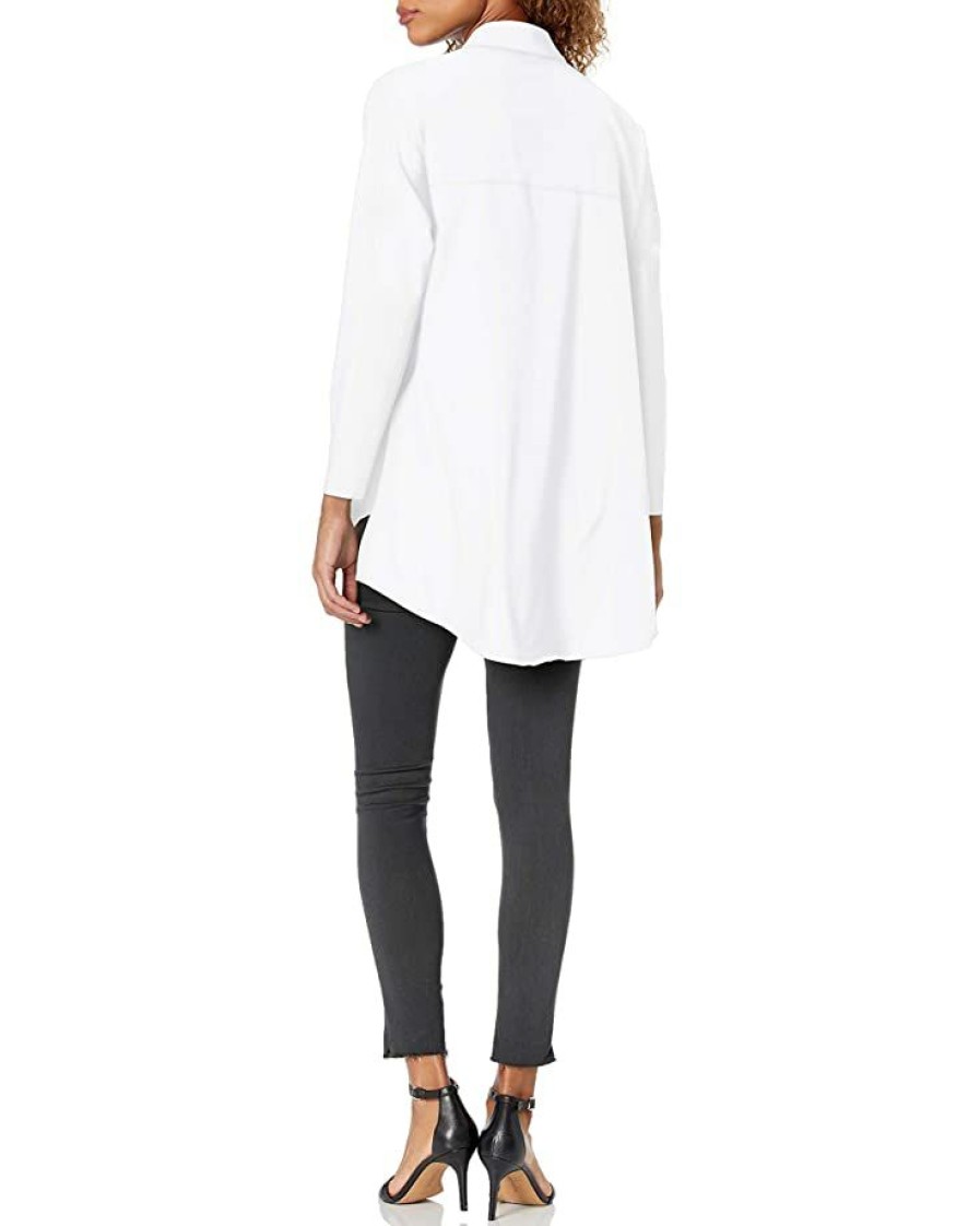 Clothing * | Shirts & Tops Nic+Zoe Women'S Tech Stretch Shirt Paper White