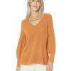 Clothing * | Nic+Zoe Sweaters Shaker Knit V-Neck Sweater