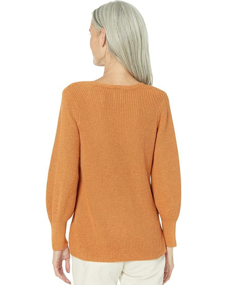 Clothing * | Nic+Zoe Sweaters Shaker Knit V-Neck Sweater