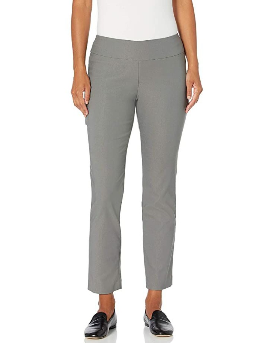 Clothing * | Pants Nic+Zoe Women'S Plus Size Wonderstretch Pant Tarnish