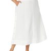 Clothing * | Skirts Nic+Zoe Women'S Front Runner Skirt Paper White