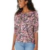 Clothing * | Nic+Zoe Shirts & Tops Petite Kaleidoscope Top Pink Multi