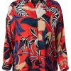 Clothing * | Shirts & Tops Nic+Zoe Women'S Tahiti Shirt Red Multi