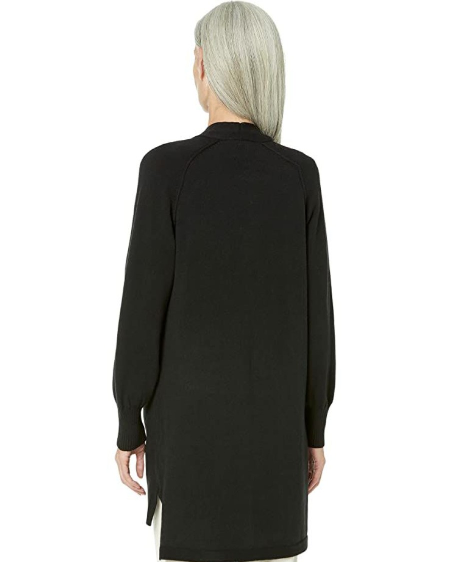 Clothing * | Nic+Zoe Sweaters Cozy Femme Cardigan Black Onyx